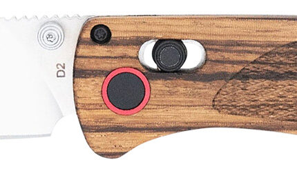 CobraTec Knives CTZWDBLDNS Bar Lock  3" Folding Plain Satin D2 Steel Blade, 4.25" Zebrawood Handle