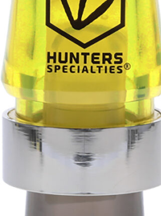 Hunters Specialties HS-WF-SRGC E-Z-E Plucker Short Reed Goose Call Black/Yellow Polycarbonate
