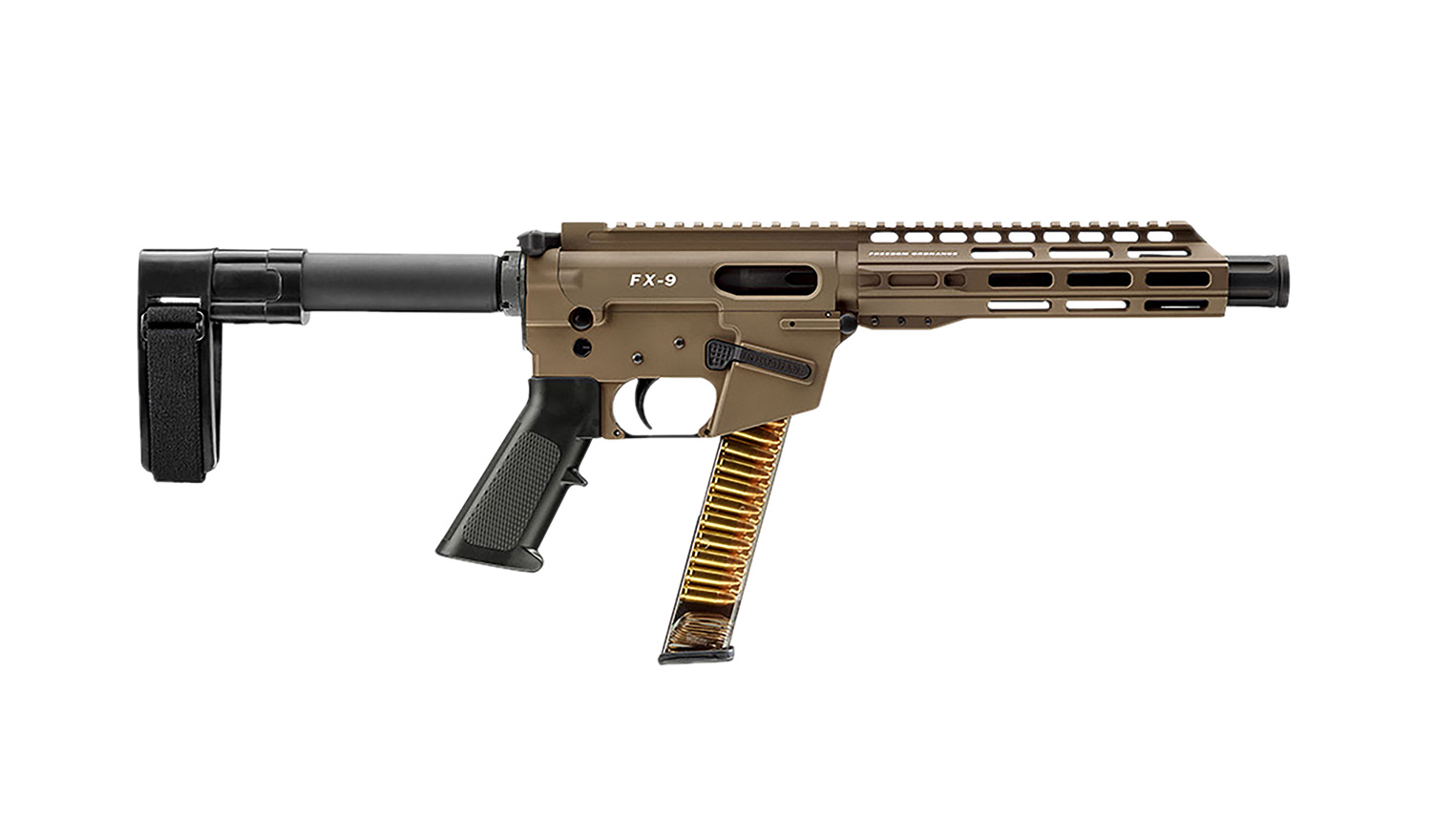 FREEDOM ORDNANCE FX9P8SBM-FDE FX9P 9mm Luger 8" Flat Dark Earth