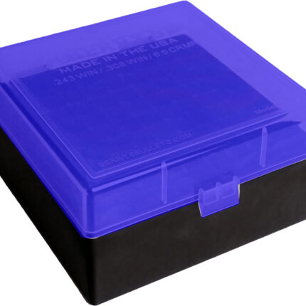 Berry's 87439 Ammo Box Blue/Black Polypropylene 100rd