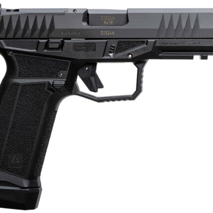 AREX 815537023893 Delta L Gen2 9mm Luger 17+1 4.50" Black Barrel, Black Nitride Optic Cut/Serrated Slide, Black Frame, Ambidextrous