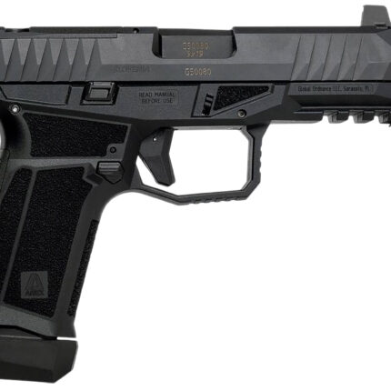 Global Ordnance LLC 815537024791 Delta M Gen2 9mm Luger 15+1 4" Black Threaded Barrel, Black Nitride Optic Cut/Serrated Slide, Black Frame, Ambidextrous