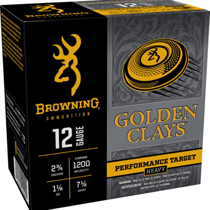 Browning Ammo BGC12M7 Golden Clays 12Gauge 2.75" 1 1/8oz 7.5Shot 25 Per Box/10 Case
