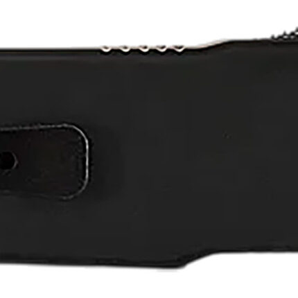 Templar Knife XMCABK121 Excalibur Money Clip 1.90" OTF Dagger Plain Black Oxide Stonewashed Powder Coated D2 Steel Blade, 3.38" Black Anodized Aluminum Handle