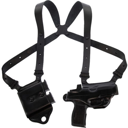 Galco MCII894RB Miami Classic II Shoulder System Shoulder Fits Chest Up To 56"/Sig P365 X Macro Black Steerhide Right Hand
