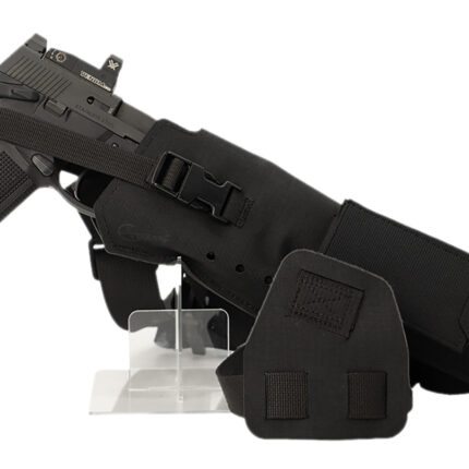 Cole-tac VWX102 Varmint Wrangler XL Pistol Holder Chest Black Left Hand