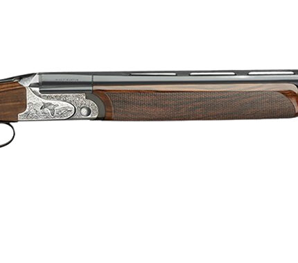 Rizzini USA 2203-1228 Aurum EVO 12 Gauge Break Open 3" 2rd 28" Black Over/Under Vent Rib Barrel, Coin Anodized Receiver Engraved w/Game Scene, Fixed Turkish Walnut Stock w/Prince of Whales Grip