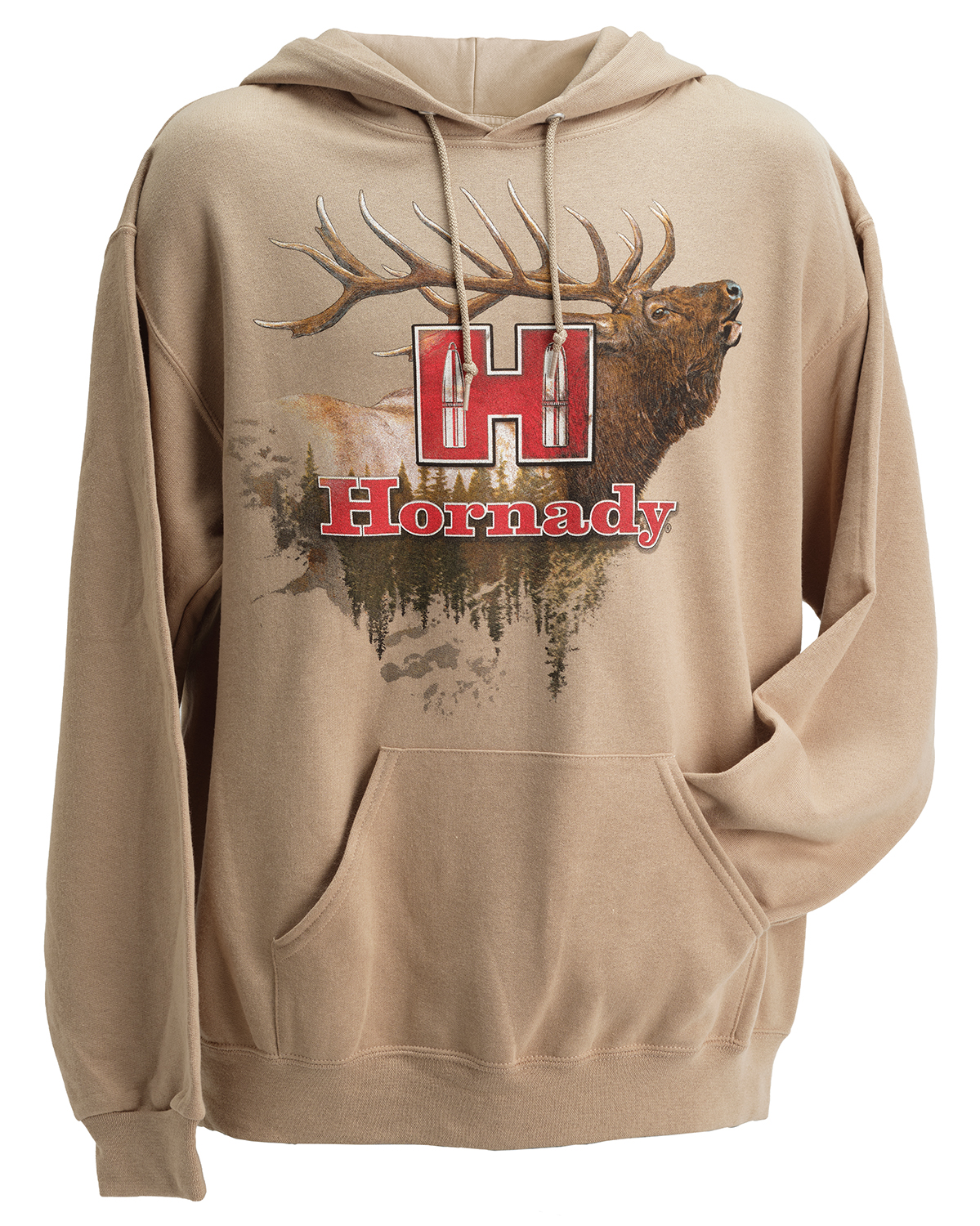 Hornady 99612XXL Elk 2XL Tan/Khaki Hoodie Poly-Cotton