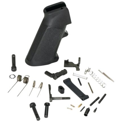 White Label Armory WLA-LOW-1014-01  Lower Parts Kit For AR Platform Curved Trigger Black