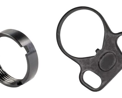 White Label Armory WLA-BUF-7008-01  End Plate Kit Ambidextrous Black Aluminum/Steel AR-15