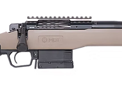Cnc Firearms CNCFX722CM Faxon FX7 22 Creedmoor 5+1 16" Black Spiral Fluted Threaded Barrel, Black Receiver w/Picatinny Rail, MDT Flat Dark Earth Polymer Stock