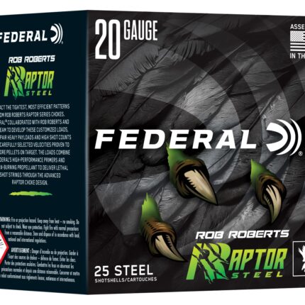 Federal RRS2092 Rob Roberts Raptor 20Gauge 3" 1oz 2Shot 25 Per Box/10 Case