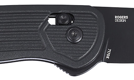 CRKT 7170K SERO  EDC 3.02" Folding Plain Black TiNi S35VN SS Blade, Black Textured GRN Handle