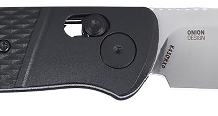 CRKT K430KXP Counterpart  EDC 3.38" Folding Drop Point Plain Satin 12C27 Sandvik SS Blade, Black GRN Handle