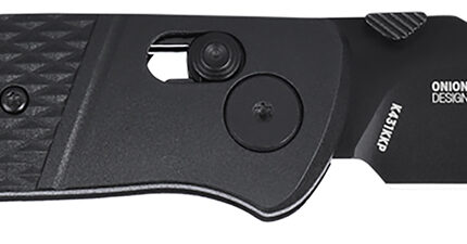CRKT K431KKP Counterpart  EDC 3.31" Folding Tanto Plain Black Oxide D2 Steel Blade, Black Textured GRN Handle