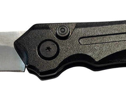 Xcaliber Knife Company  Switch Blade  3.50" Folding Tanto Plain Stainless D2 Steel Blade, 4.75" Black Aluminum Handle