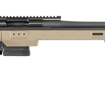 Larue Tactical LTKRGSIETE65CM23FDE 6.5 Creedmoor 23" Threaded Barrel, Picatinny Rail Receiver, Larue KRG Bravo Gray Polymer Chassis