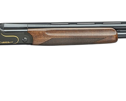 F.A.I.R. FRCRRAV1232 Carrera V 12 Gauge Break Open 3" 2rd 32" Black Over/Under Vent Rib Barrel, Black w/Gold Inlay Receiver, Walnut w/Adj Comb Stock, TechniChoke XP70 Choke System