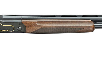 F.A.I.R. FRCRRAV2030 Carrera V 20 Gauge Break Open 3" 2rd 30" Black Over/Under Vent Rib Barrel, Black w/Gold Inlay Receiver, Walnut w/Adj Comb Stock, TechniChoke XP70 Choke System