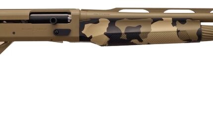 T R Imports A22026OS1 Alpha 2  20 Gauge 3" 4+1 26" Flat Dark Earth Cerakote Vent Rib Barrel & Receiver, Fixed Old School Camo Synthetic Stock