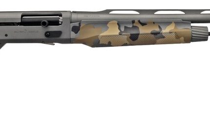 T R Imports A22026OS2 Alpha 2  20 Gauge 3" 4+1 26" Gray Cerakote Vent Rib Barrel & Receiver, Fixed Old School Camo Synthetic Stock