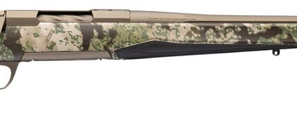 Browning 036138218 X-Bolt 2 Speed 308 Win 4+1 22" Smoked Bronze Cerakote Fluted Threaded Barrel & Steel Drilled & Tapped Receiver, Kryptek Obskura Transitional Camo Adj Vari-Tech Synthetic Stock, Righ
