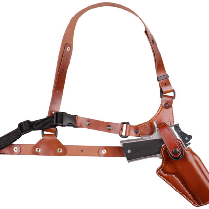Galco GA186 Great Alaskan Size Fits Chest Up To 54" Tan Leather Shoulder/Torso Strap Fits Ruger Alaskan Fits S&W N Frame Right Hand