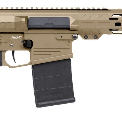CMMG 33A030C-CT Banshee MK3 8.6 Blackout 20+1 12.50" Black Nitride Threaded Barrel, Coyote Tan Cerakote Aluminum Receiver w/Picatinny Rail, M-LOK Handguard, Black Polymer 6 Position Rip Brace, CMMG Ze