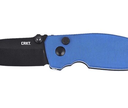 CRKT 2474BDC  SQUID        BUTTON LOCK  2.27 BLUE