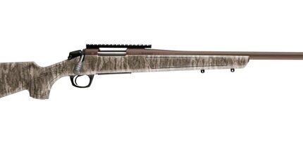 CVA CR3999MOBL Cascade XT 7mm PRC 2+1 24" Midnight Bronze Cerakote Fluted Threaded Steel Barrel & Receiver w/Picatinny Rail, Mossy Oak Bottomland Adjustable Synthetic Stock, Right Hand