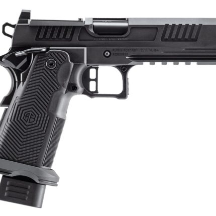 Alpha Foxtrot AA47X1EID-XDBK19 AF1911 Romulus 9mm Luger 20+1 17+1 5" Black DLC Stainless Steel Bull Barrel, Optic Ready/Serrated Slide & Frame w/Beavertail & Picatinny Rail, Aluminum Grip, RMSc/RMR Fo