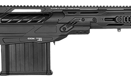 Cadex Inc CDX50DUAL50206BR20I2J5 CDX-50 Tremor 50 BMG 5+1 20.60" Black DLC Match Grade Threaded Barrel, Black DLC Aluminum Receiver w/Picatinny Rail, Adjustable Folding Black Stock, Black Polymer Grip
