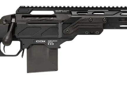 Cadex Inc CDXSSCOV308165CP20I2E1 CDX-SS Seven S.T.A.R.S. Covert Compact 308 Win 10+1 16.50" Black DLC Fluted Threaded Barrel, Black Cerakote Receiver w/Picatinny Rail, M-LOK Handguard, Black Folding S