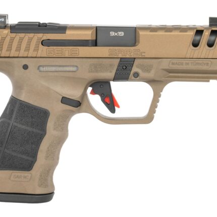 Sarsilmaz SAR9CG3BR10 SAR9 Gen3 Compact 9mm Luger 10+1 4.10" Black Barrel, Bronze Steel Optic Cut/Serrated Slide, Bronze Polymer Frame w/Picatinny Rail, Textured Grip, RMSc Footprint