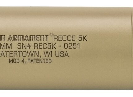 Griffin Armament GAREC5KFDE-W Recce 5K 5.56mm 1.50" Flat Dark Earth Stainless Steel 1/2"x28