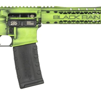 Black Rain Ordnance FUSION300BLKZGB Fission  300 Blackout 30+1 16" Black Nitride Threaded Barrel, Zombie Green Battleworn Aluminum Receiver w/Picatinny Rail, M-LOK Handguard, MFT Minimalist Black Poly