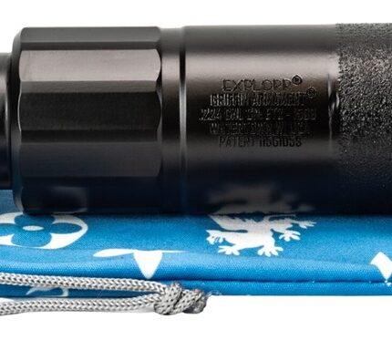 Griffin Armament GAET2AM-W Explorr 224 Cal Black Stainless Steel/Nickel 1/2"x28