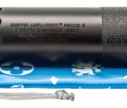 Griffin Armament GAREC5AM-W 5 RECCE 5.56mm 1.50" Black Stainless Steel 1/2"x28