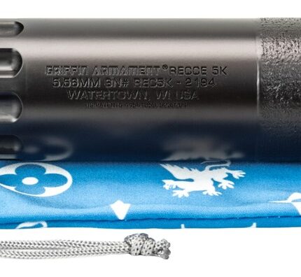 Griffin Armament GAREC5KAM-W 5K RECCE 5.56mm 1.50" Black Stainless Steel 1/2"x28
