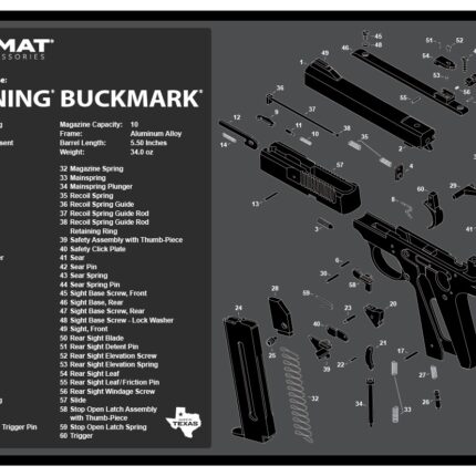 TEKMAT TEK-R17-BROWNING-BM  17X11 BRN BUCKMARK