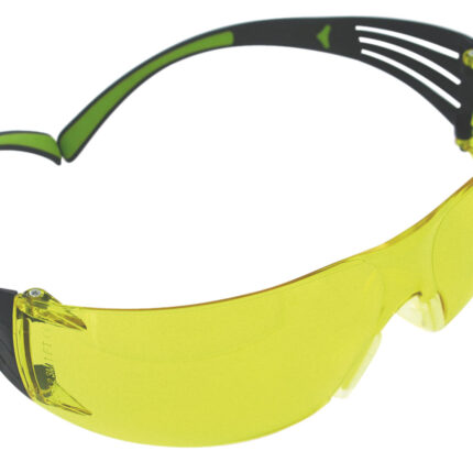 Peltor SF400PA8 Sport SecureFit 400 Adult Wraparound Amber Lens Polycarbonate Black Frame