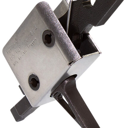 CMC Triggers 91507 Drop-In  Single-Stage Flat Trigger w/ 3.50 lbs Draw Weight & Black/Silver Finish