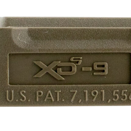 Springfield Armory XDS5901MFDE Backstrap Sleeve  made of Polymer with Flat Dark Earth Finish & 1 Piece Design for 9mm Luger Springfield XD-S with #1 Backstrap & 3.30" Barrel