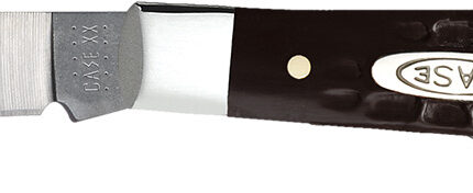 Case 00083 Pen Small 2"/1.47" Folding Clip/Pen Plain As-Ground Stainless Steel Blade Brown Jigged Synthetic Handle