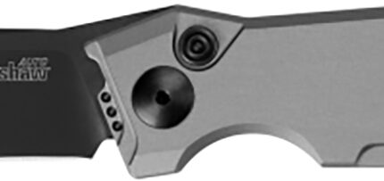 Kershaw 7900GRYBLK Launch 7 3.75" Folding Clip Point Drop Point Plain Black DLC CPM 154 SS Blade Gray Anodized Aluminum Handle Includes Pocket Clip