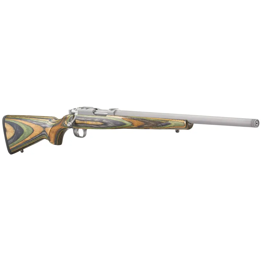 RUGER M77/17 17HORNET RFL 18.5" BBL, GRN MTN STOCK, 1/2X28 TB - Image 2