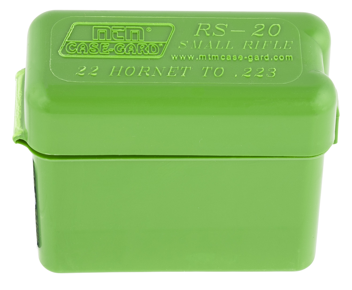 MTM Case-Gard RS2010 Ammo Box Belt Style Multi Caliber Green Polypropylene 20rd
