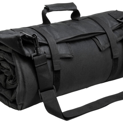 NcStar CVSHMR2957B Roll Up Shooting Mat  Black PVC 69"L x 35" H