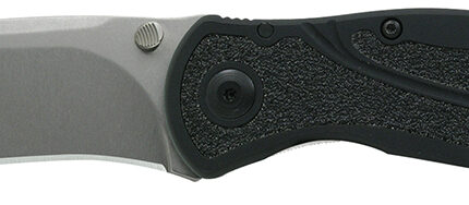 Kershaw 1670S30V Blur  3.40" Folding Drop Point w/Recurve Plain Stonewashed Powder Coated CPM S30V SS Blade Black Anodized Aluminum Handle Includes Pocket Clip