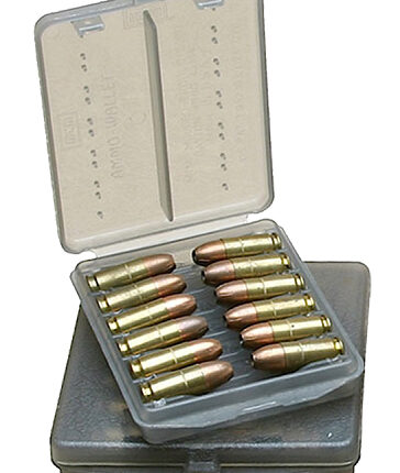 MTM Case-Gard W184541 Ammo Wallet  Handgun 45 ACP 18rd Clear Smoke Polymer